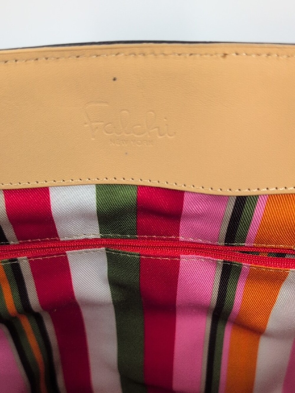Felicci New York Nylon And Leather Tote Bag NWT - Picture 12 of 14